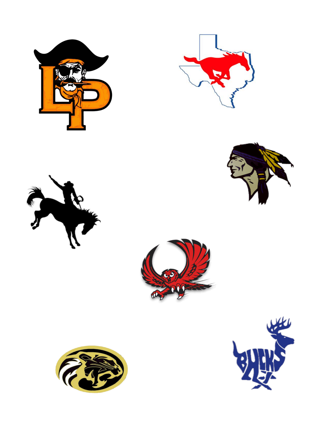 League team mascots